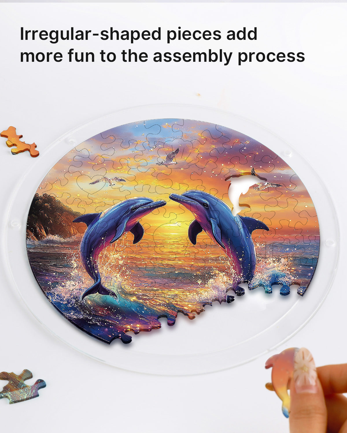 kaayee-suncatcher-puzzle-dolphin-love-song-fensterbild-s image 2