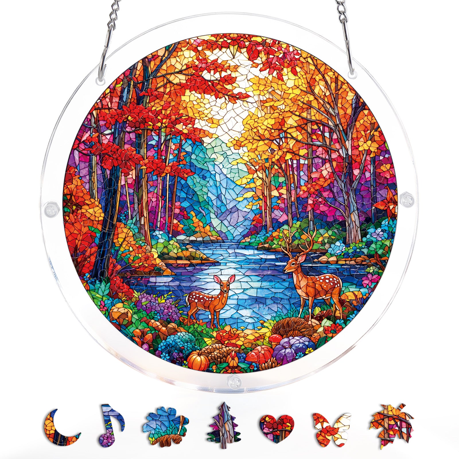 kaayee-suncatcher-deer-in-the-forest-fensterbild-small image 3