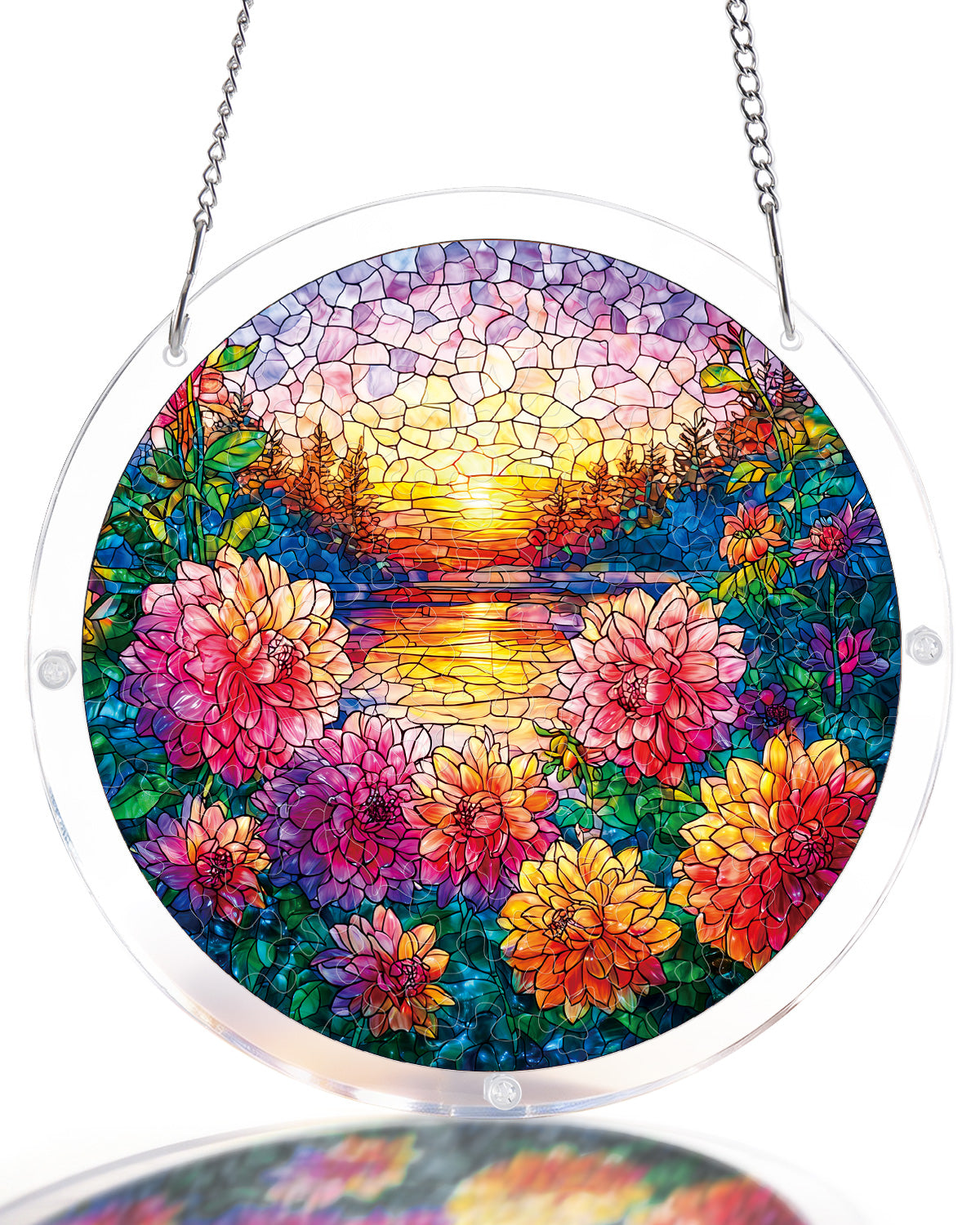 kaayee-floral-sunset-haven-suncatcher-puzzle-small-blumen image 1