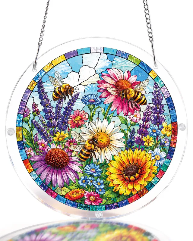 kaayee-suncatcher-puzzle-bee-garden-fensterbild-medium image 1