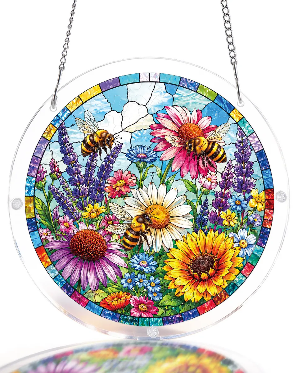 kaayee-suncatcher-puzzle-bee-garden-fensterbild-medium image 1