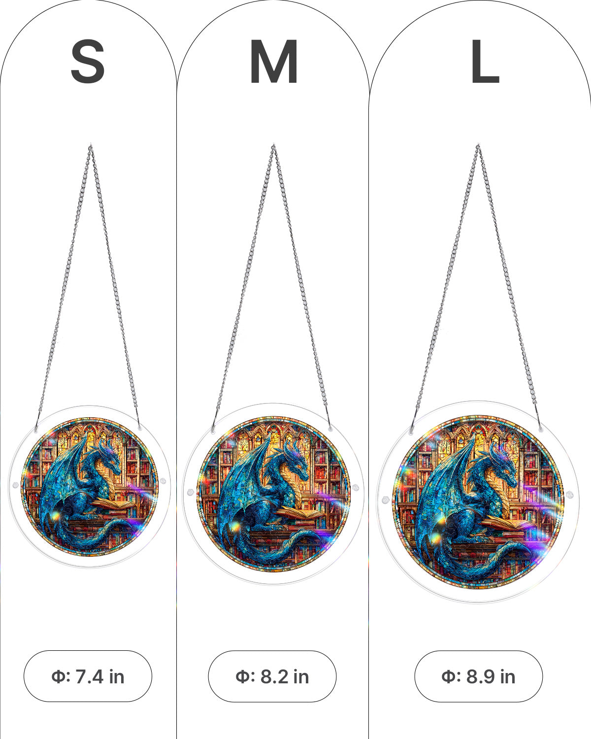 kaayee-suncatcher-puzzle-blue-dragon-library-klein-drache image 5