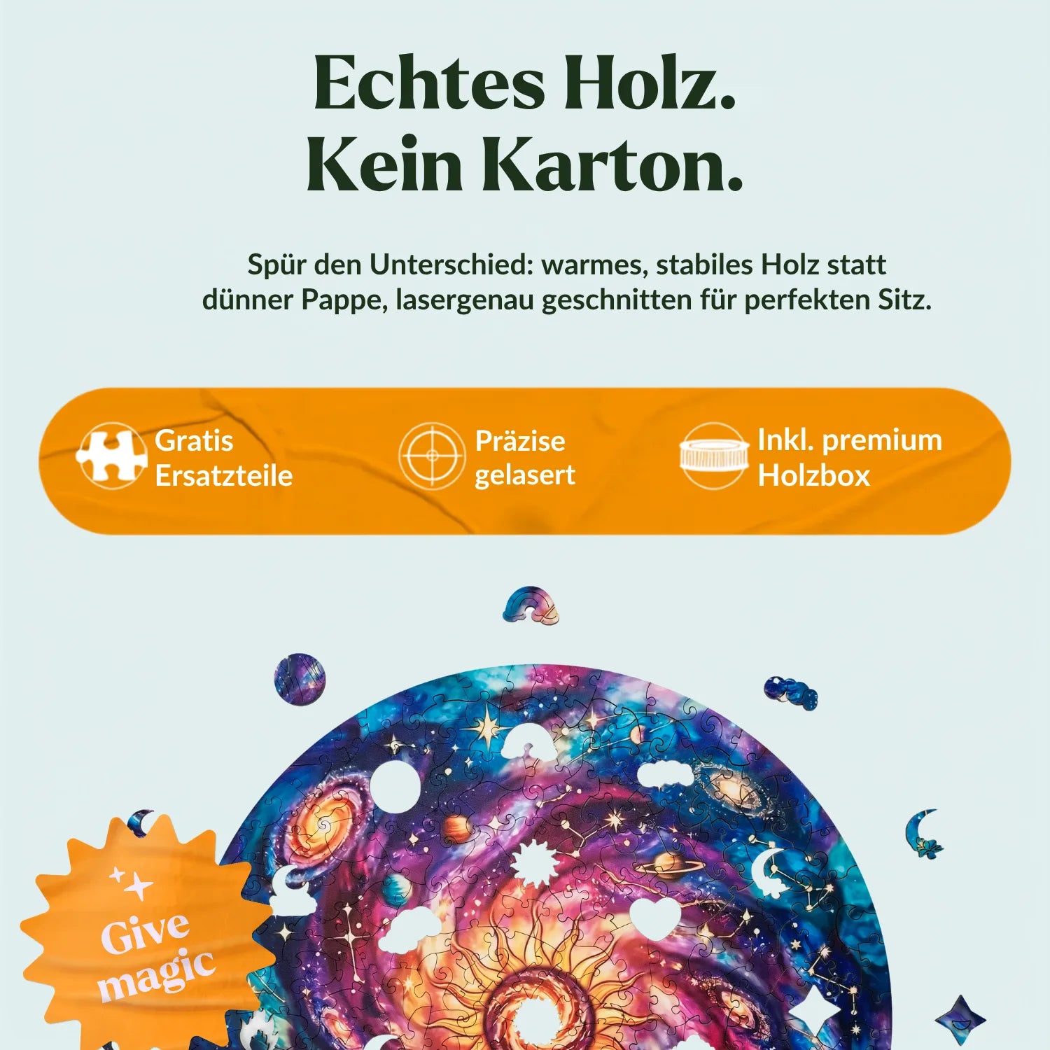 magicholz-holzpuzzle-sternenwirbel-mandala-350-teile-galaxy image 3