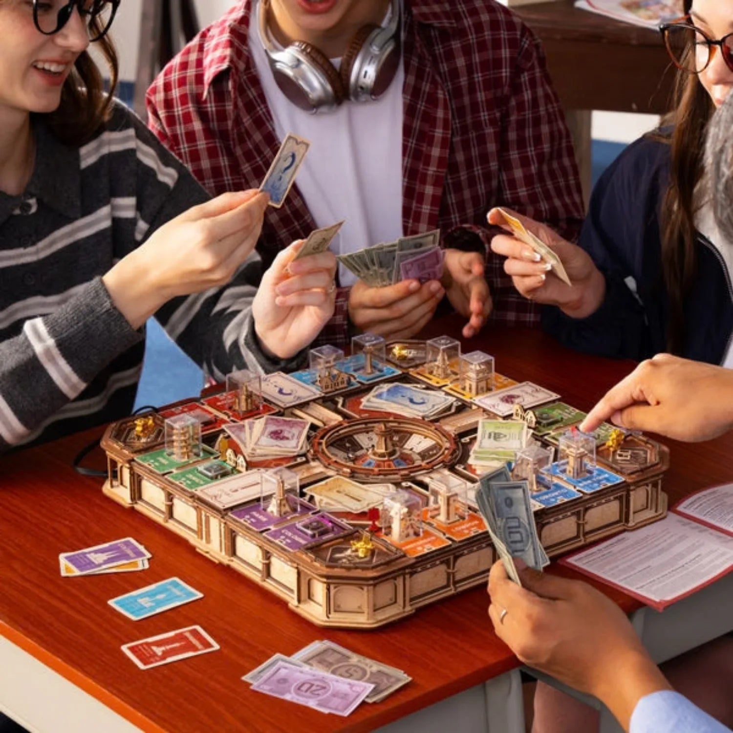 rokr-fortune-quest-brettspiel-holzbausatz-907-teile image 5