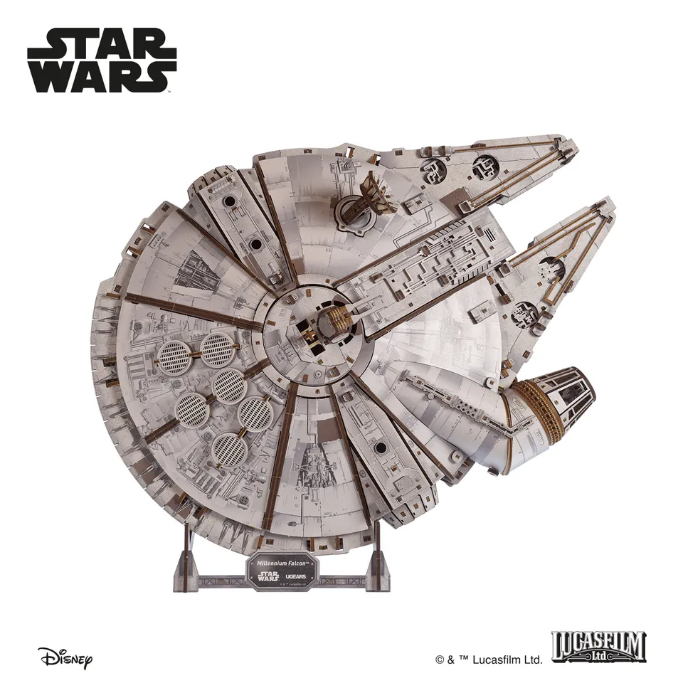 magicholz-millennium-falcon-holzbausatz-star-wars-1235-teile image 1