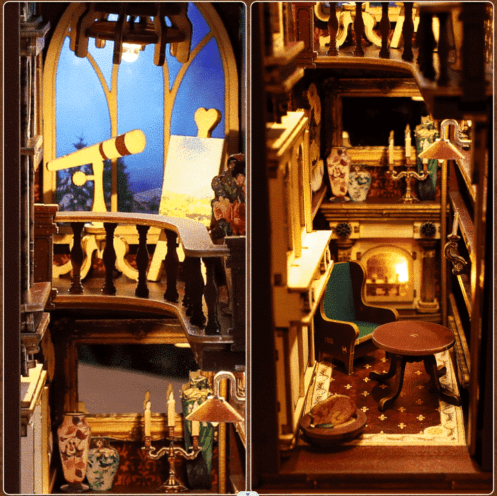 kaayee-book-nook-kit-retro-study-room-miniatur image 6