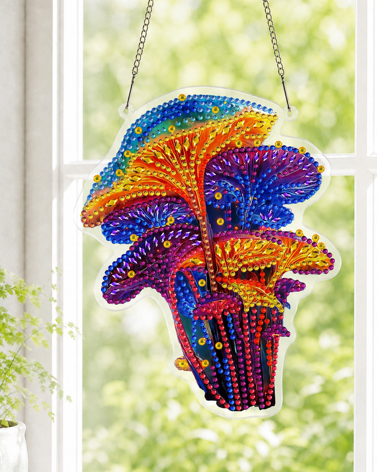 kaayee-suncatcher-puzzle-fantasy-rainbow-mushrooms-diy-set image 2