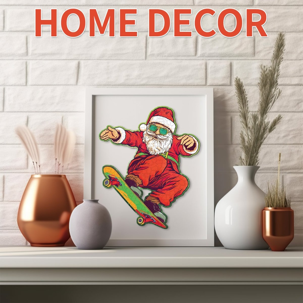 kaayee-wooden-puzzle-skateboarding-santa-holzpuzzle-small image 7