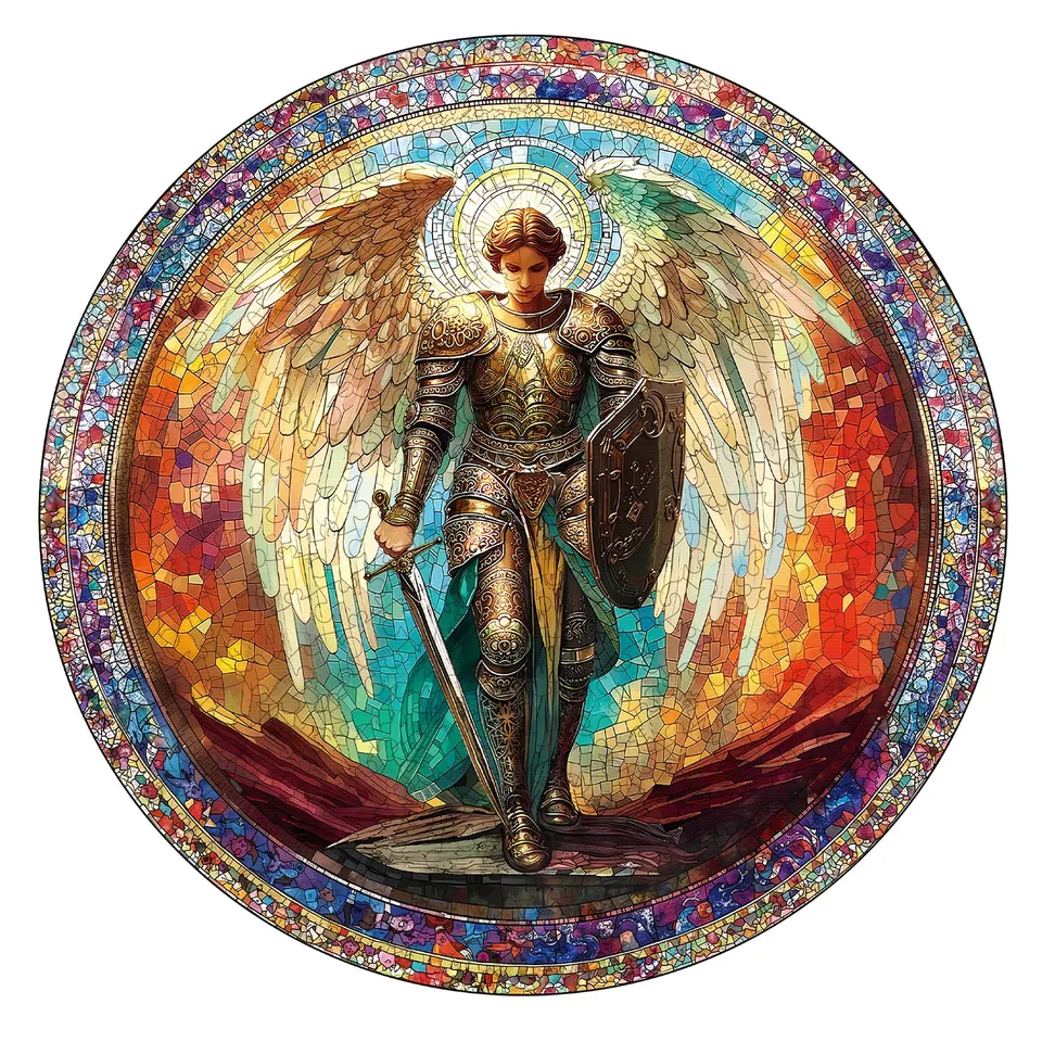 jigfoxy-archangel-holzpuzzle-m-211-teile-tierfiguren image 1