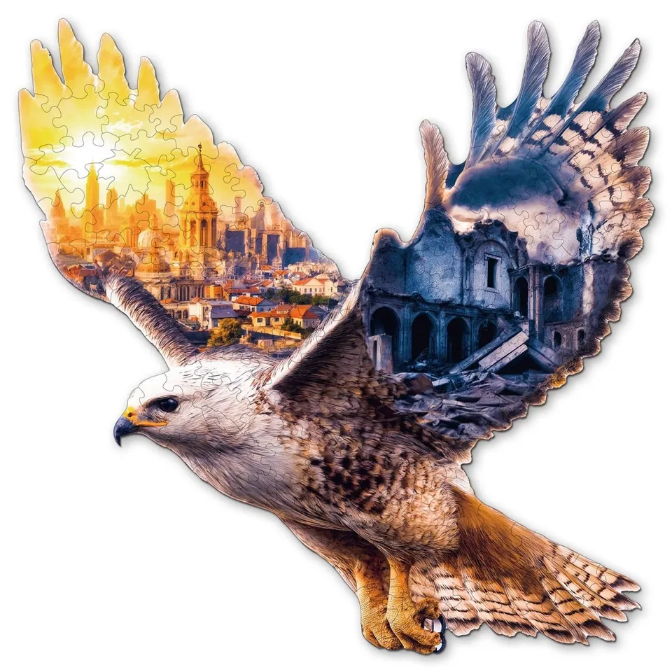 kaayee-wooden-puzzle-mountain-view-eagle-holzpuzzle-medium image 1