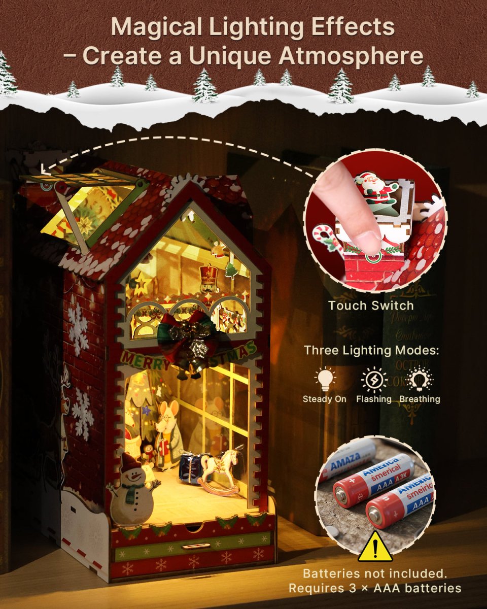 kaayee-book-nook-kit-colorful-christmas-3d-puzzle-holz image 4