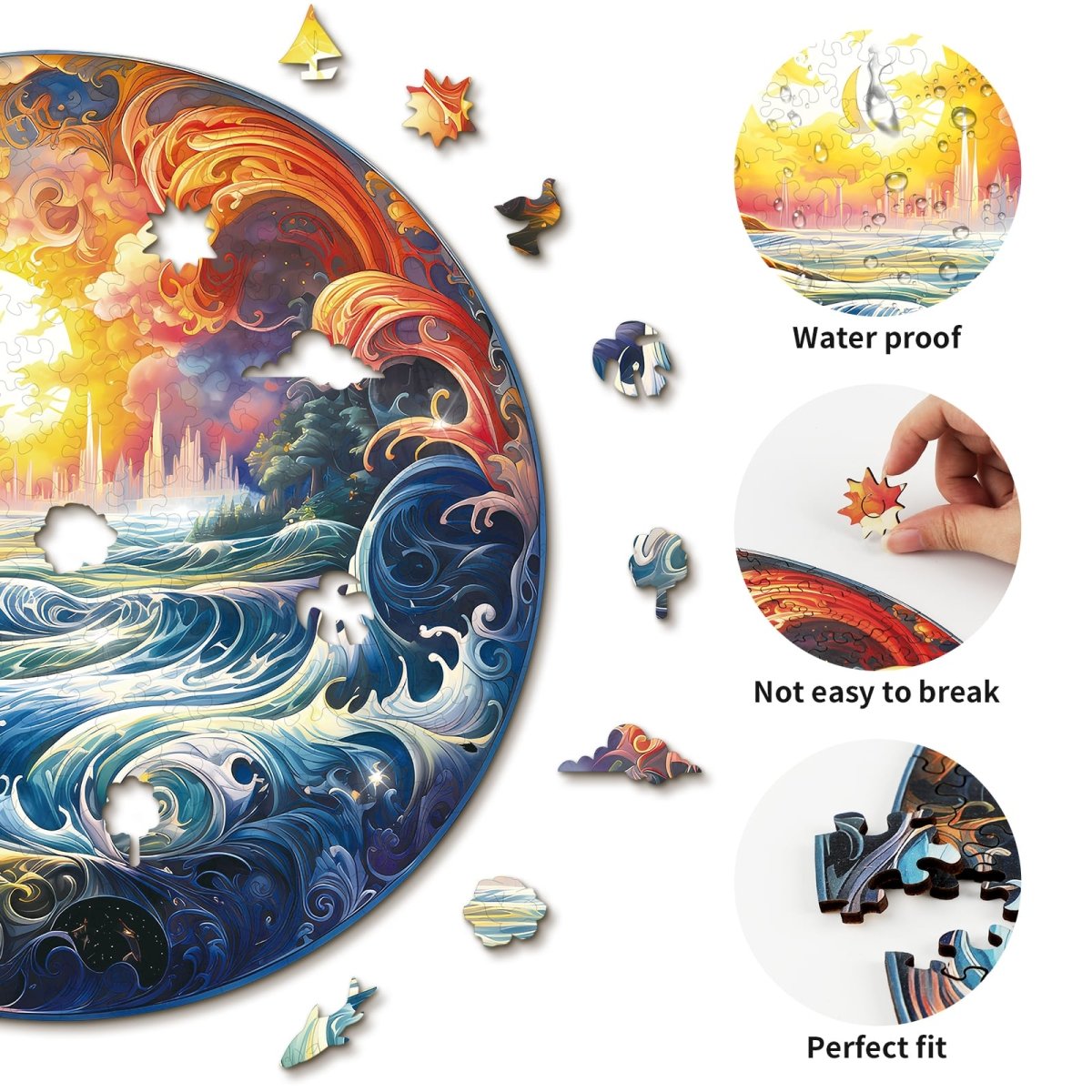 kaayee-wooden-puzzle-sunlit-ocean-holzpuzzle-medium image 2