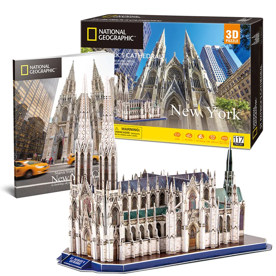 cubicfun-city-traveller-ds0996h-st-patrick-s-cathedral-3d-puzzle image 1