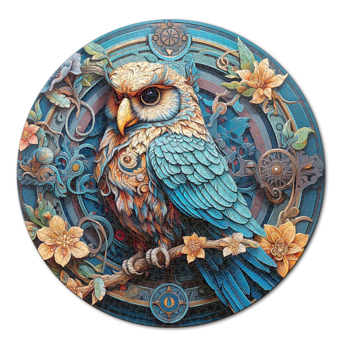 kaayee-cardboard-puzzle-wise-owl-1000-teile-standard image 1