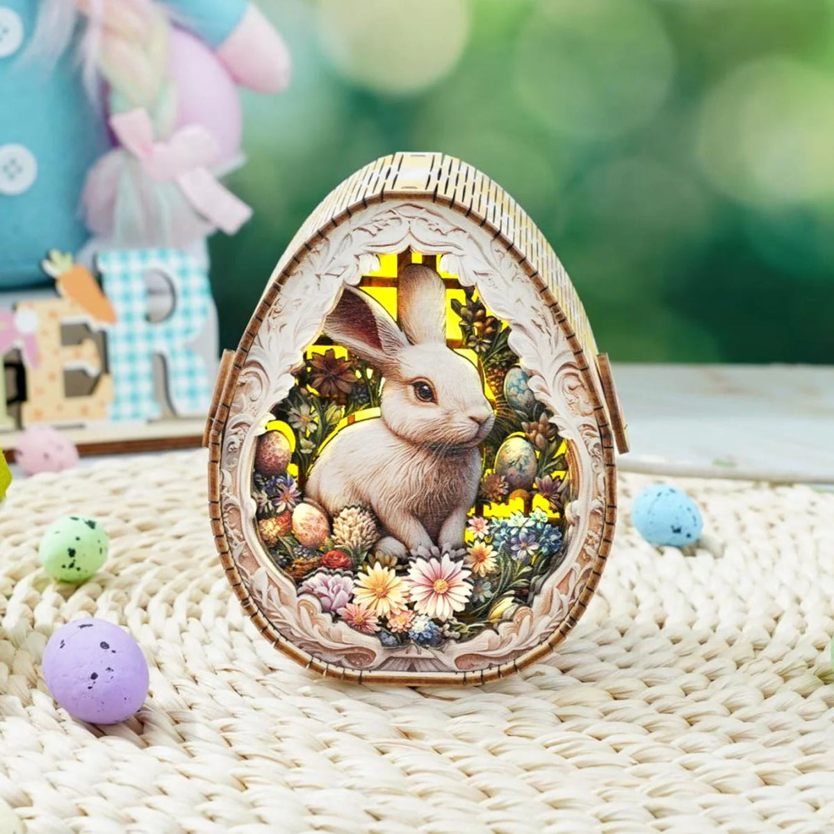 kaayee-night-light-easter-egg-3d-holzpuzzle-nachtlicht-hase image 2