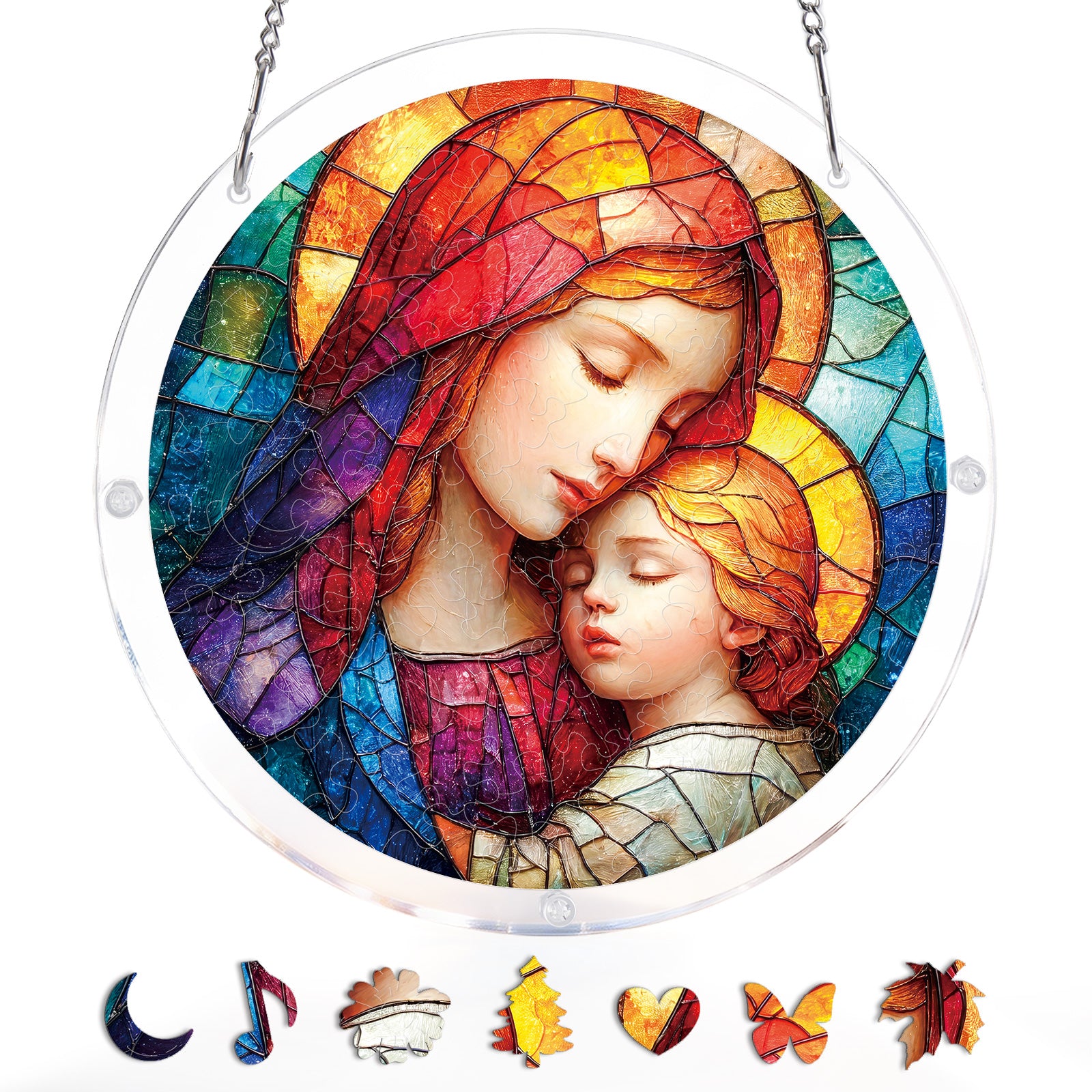 kaayee-suncatcher-puzzle-holy-embrace-acrylbild-medium image 3