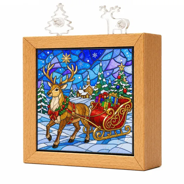 kaayee-night-light-christmas-reindeer-sleigh-nachtlicht-rentier image 1