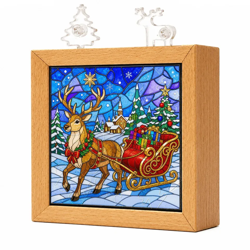 kaayee-night-light-christmas-reindeer-sleigh-nachtlicht-rentier image 1