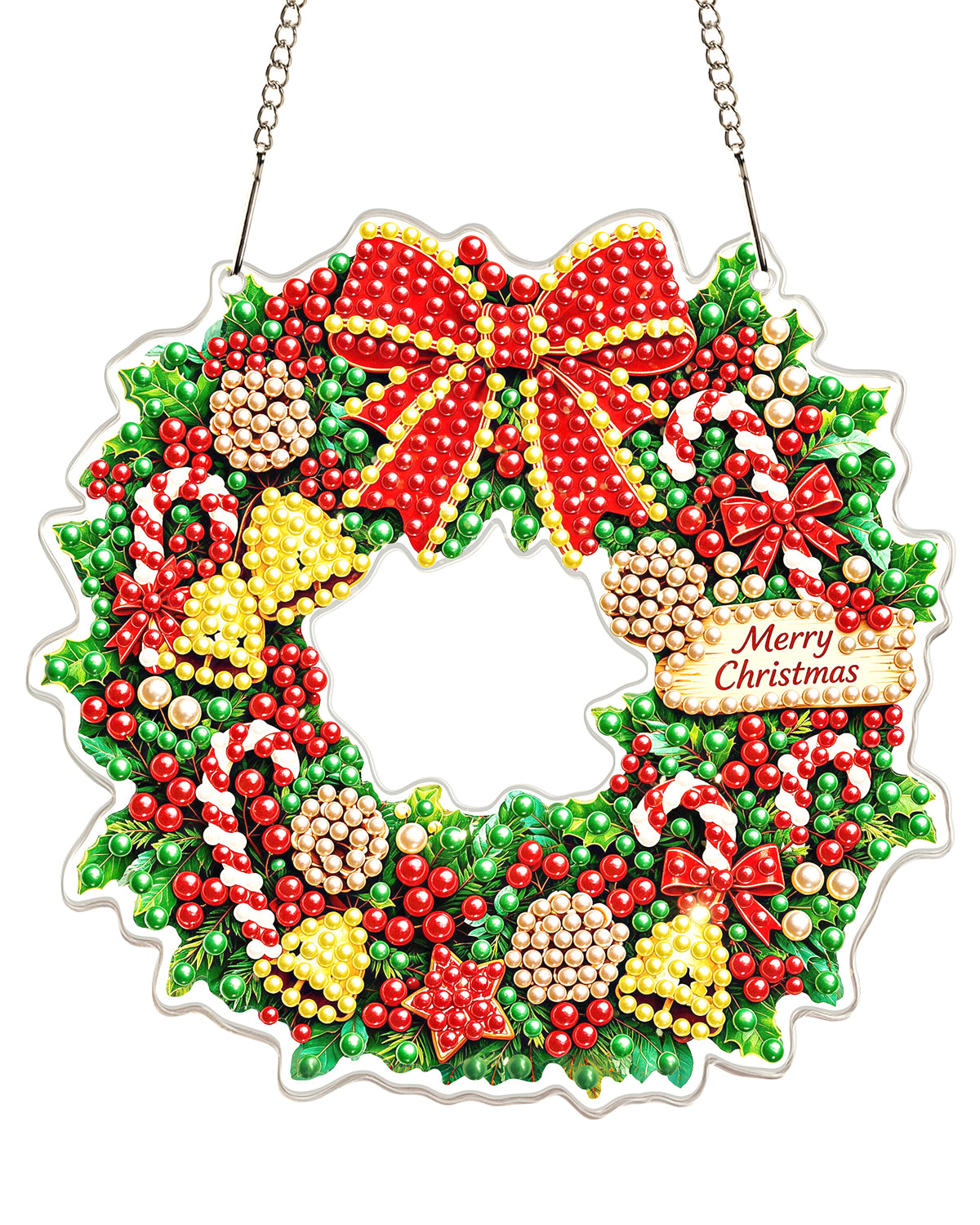 kaayee-suncatcher-christmas-wreath-fensterbild-20-cm image 1