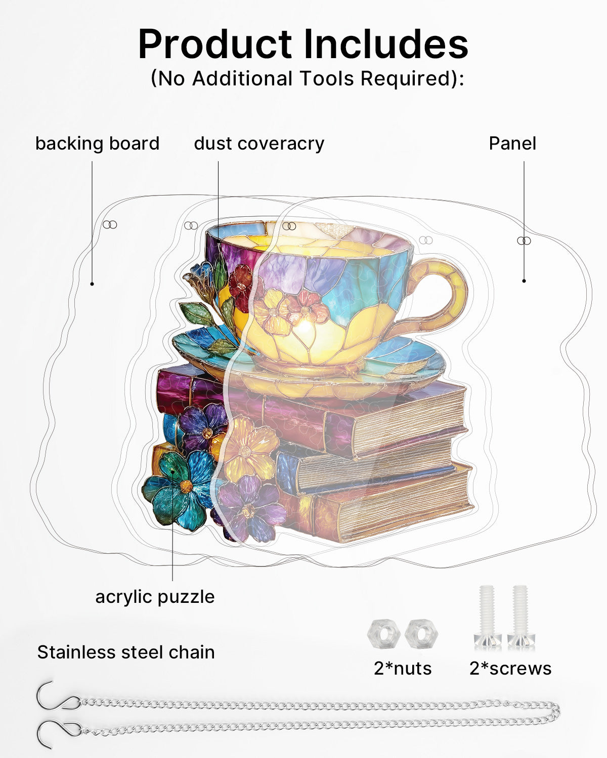 kaayee-suncatcher-puzzle-radiant-bloom-teacup-acrylpuzzle-medium image 5