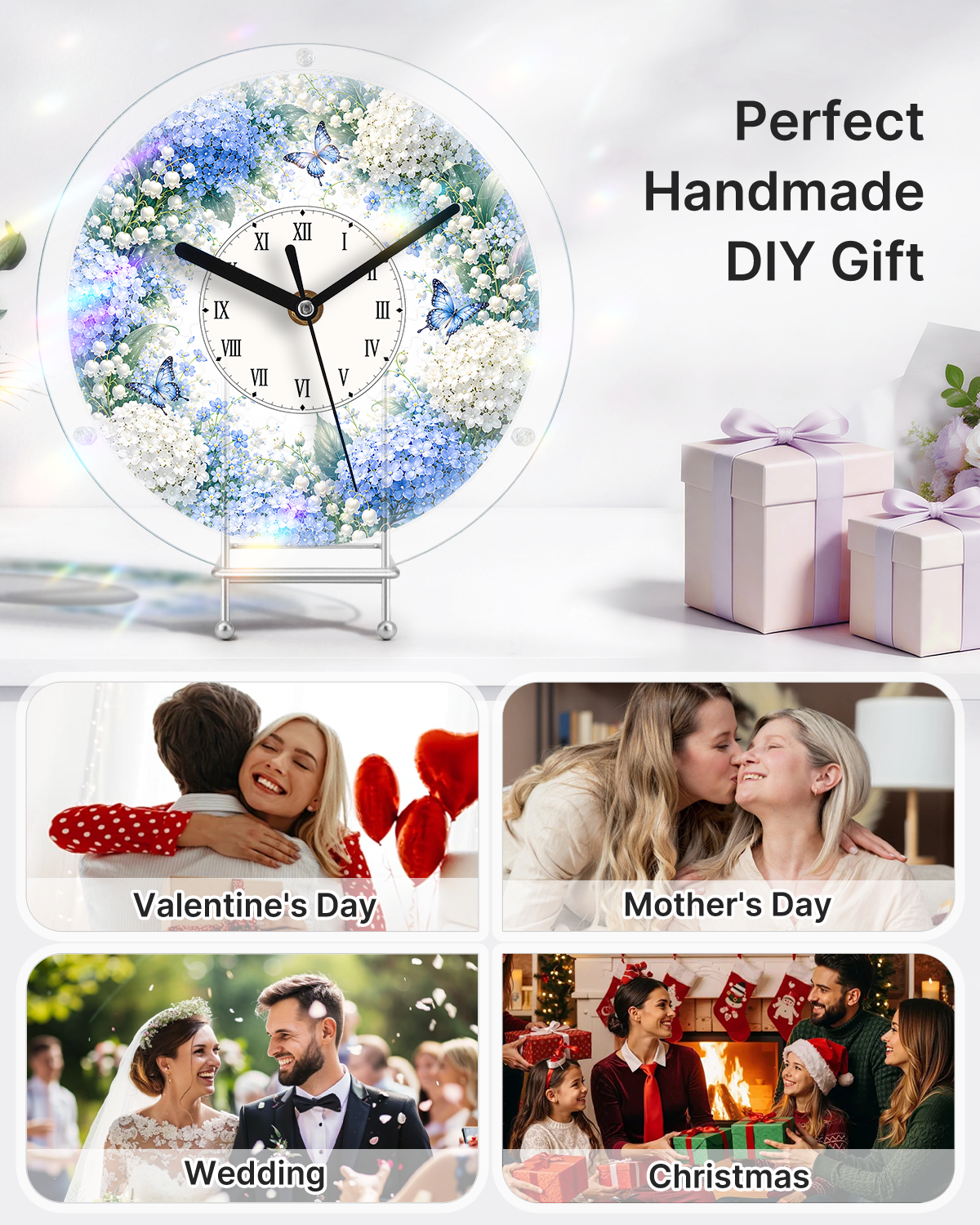 kaayee-clock-kit-hydrangea-garden-puzzle-uhr-regular-acryl image 7