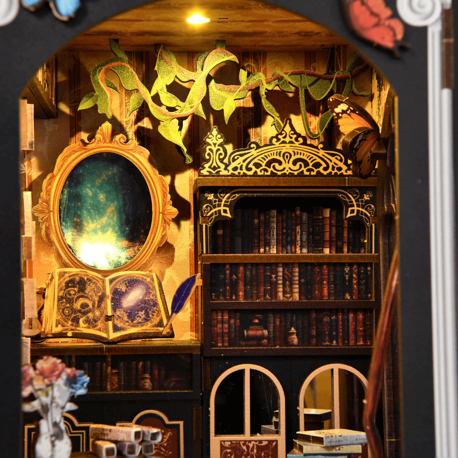 magicholz-book-nook-magic-book-of-spells-miniatur-mit-led image 7