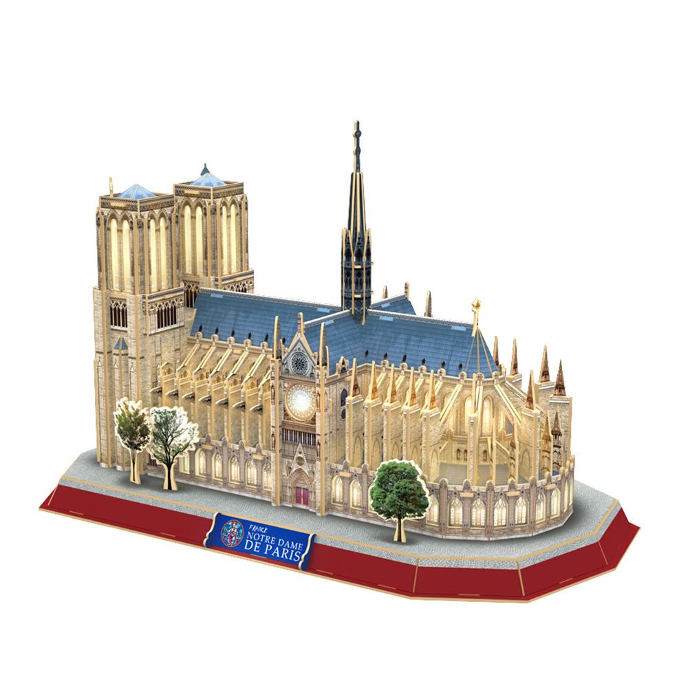 cubicfun-led-notre-dame-de-paris-l173h-3d-puzzle-mit-licht image 2