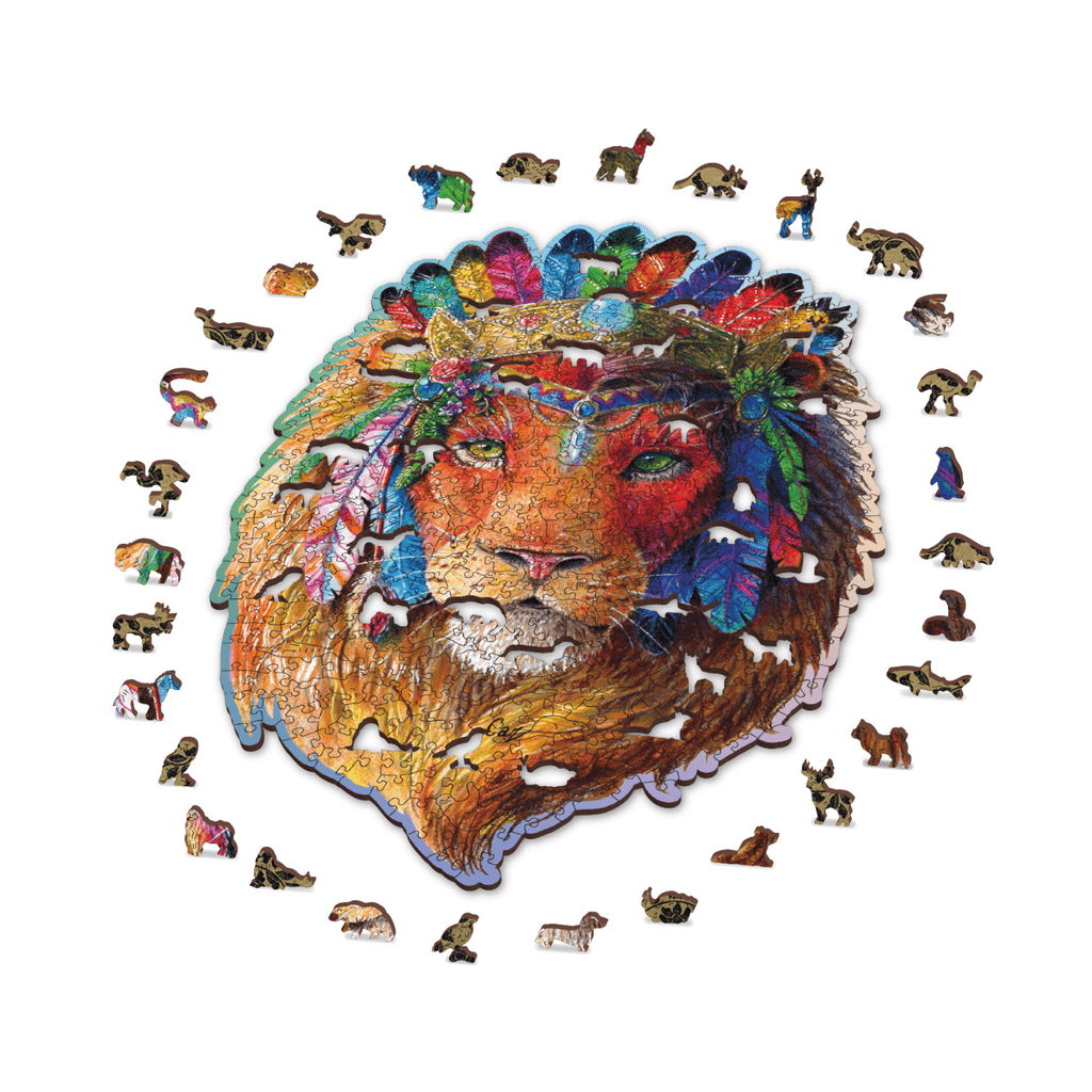 magicholz-mystischer-l-we-xl-holzpuzzle-505-teile-tierfiguren image 1