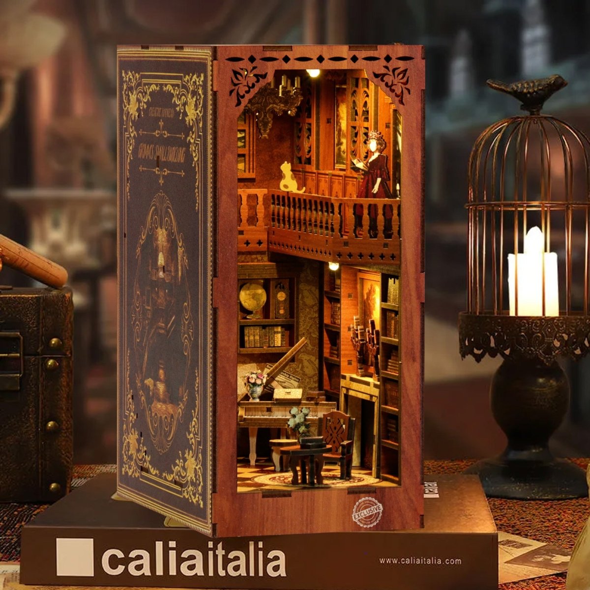 kaayee-book-nook-kit-grimm-s-house-b-cherregal-deko-mit-licht image 2