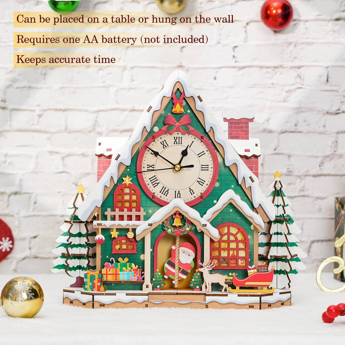 kaayee-snowy-christmas-house-holzuhr-bastelset-weihnachten image 3