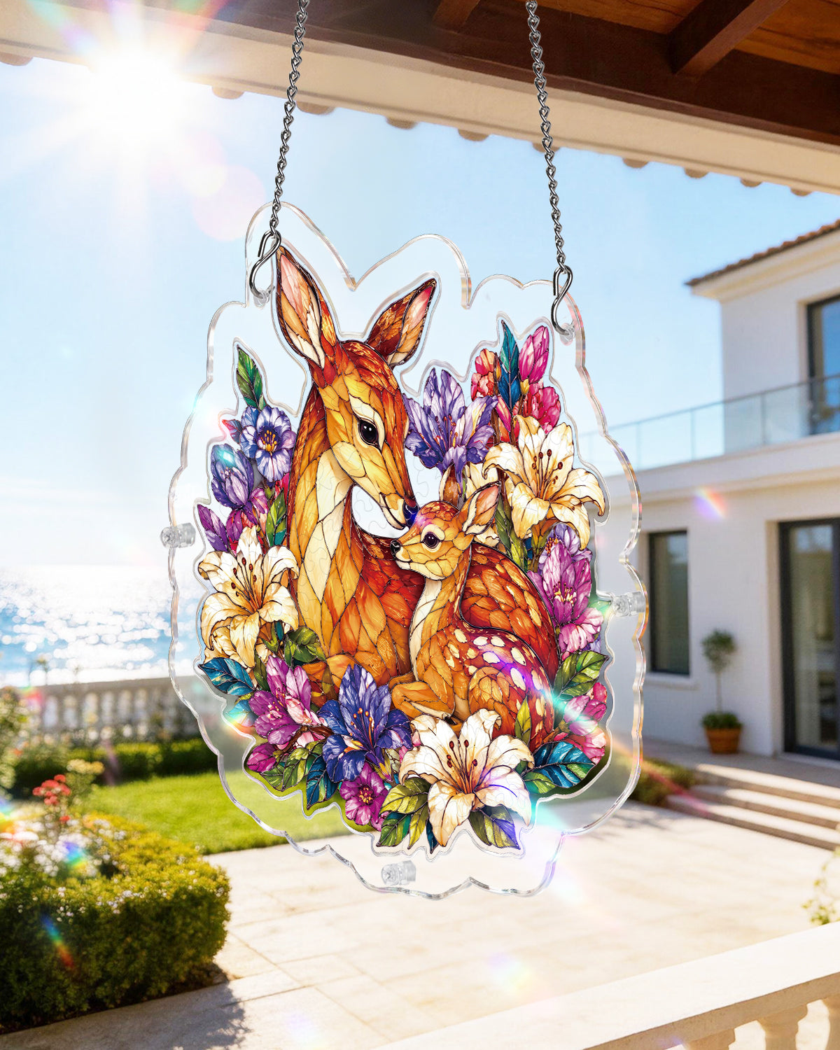 kaayee-deer-in-bloom-suncatcher-fensterbild-acryl-medium image 8