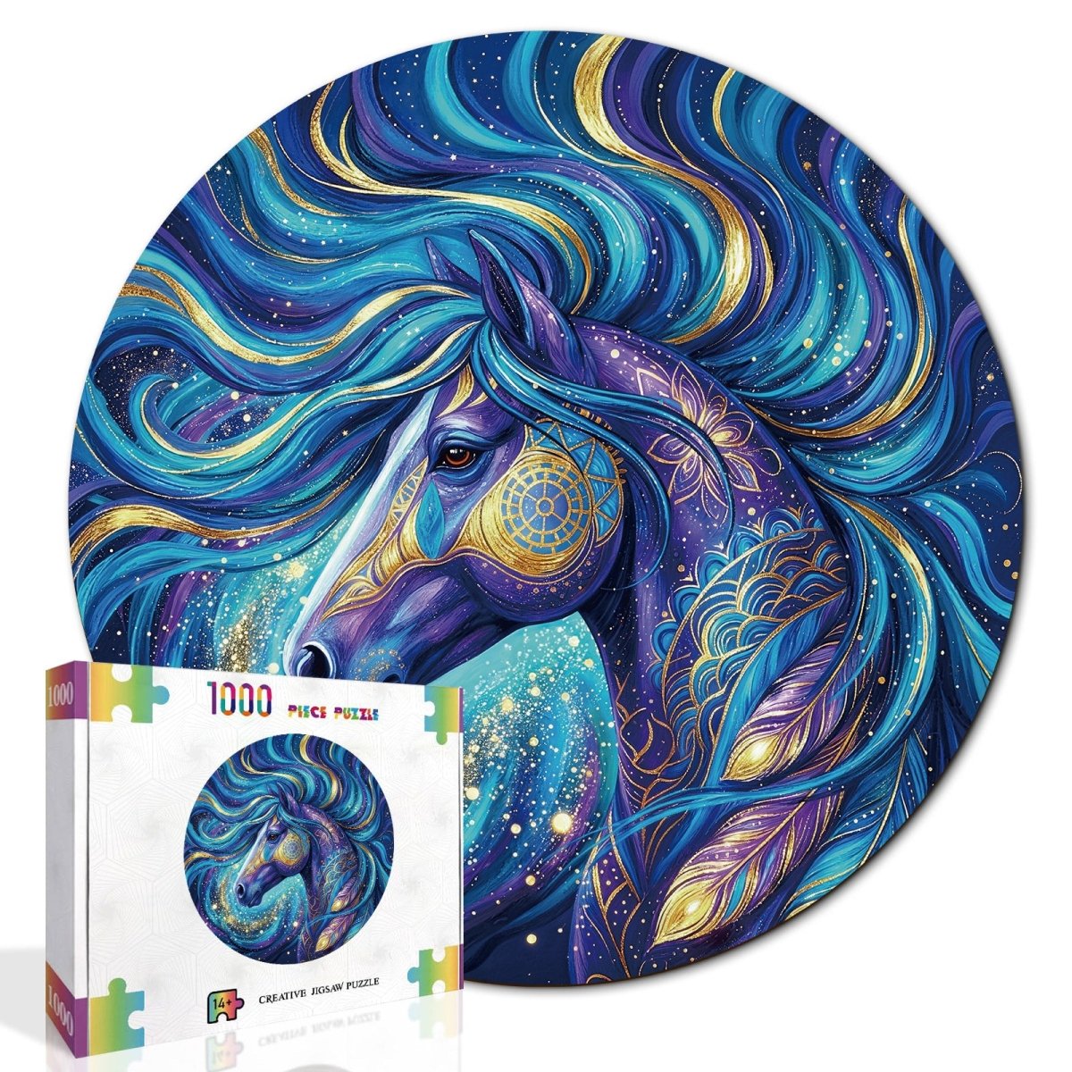 kaayee-celestial-violet-steed-puzzle-1000-teile-eco-white-board image 2