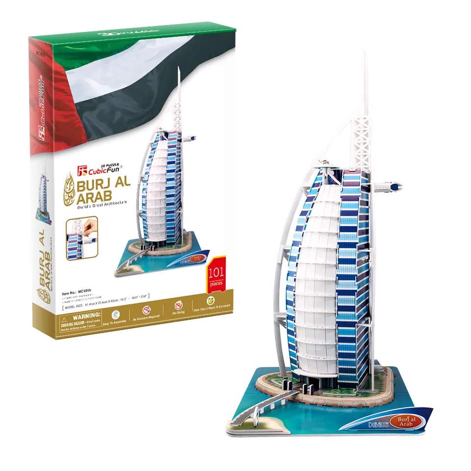 cubicfun-expert-mc101h-burj-al-arab-3d-puzzle image 1