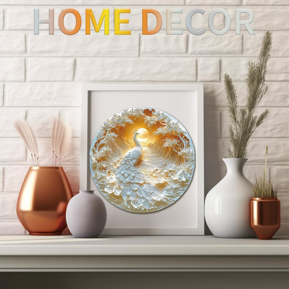 kaayee-beautiful-peacock-holzpuzzle-medium-rund-pfau image 6