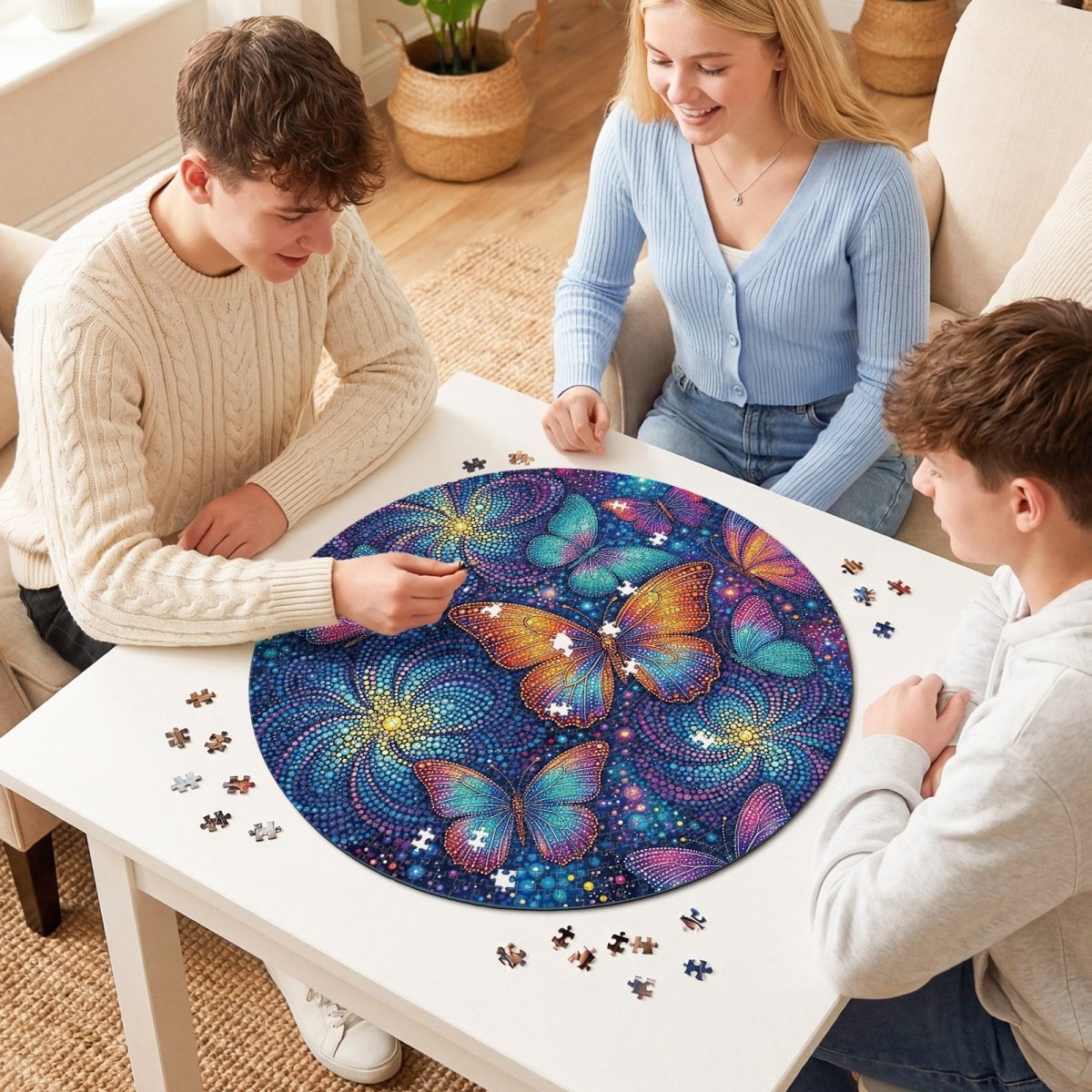 kaayee-puzzle-1000-teile-luminous-butterfly-realm-eco-white-board image 4