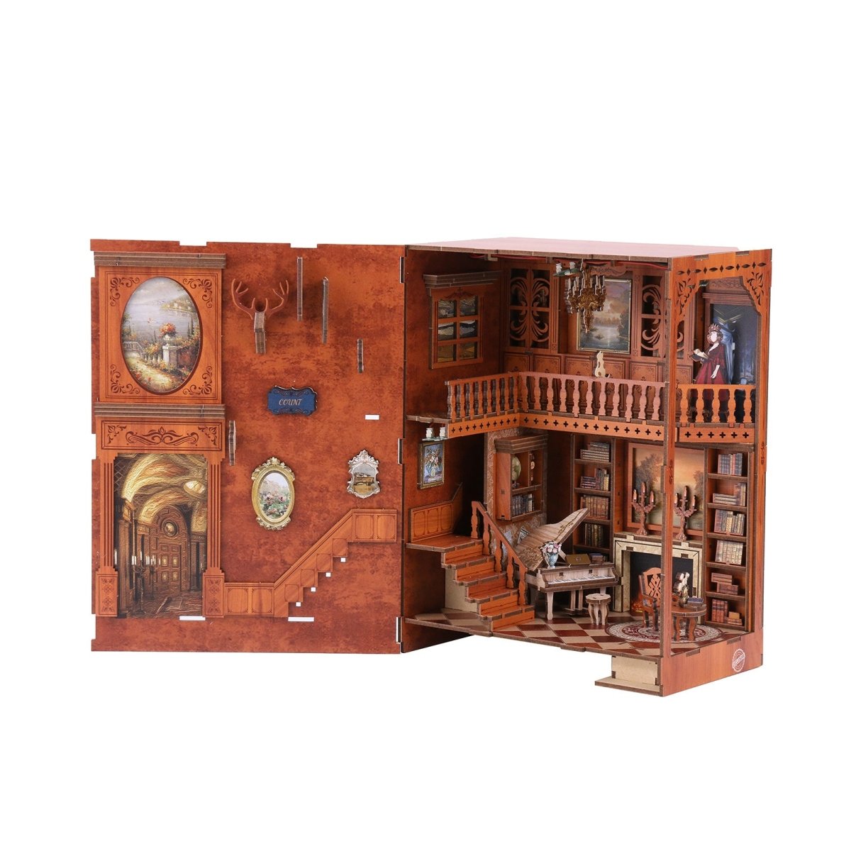 kaayee-book-nook-kit-grimm-s-house-b-cherregal-deko-mit-licht image 4