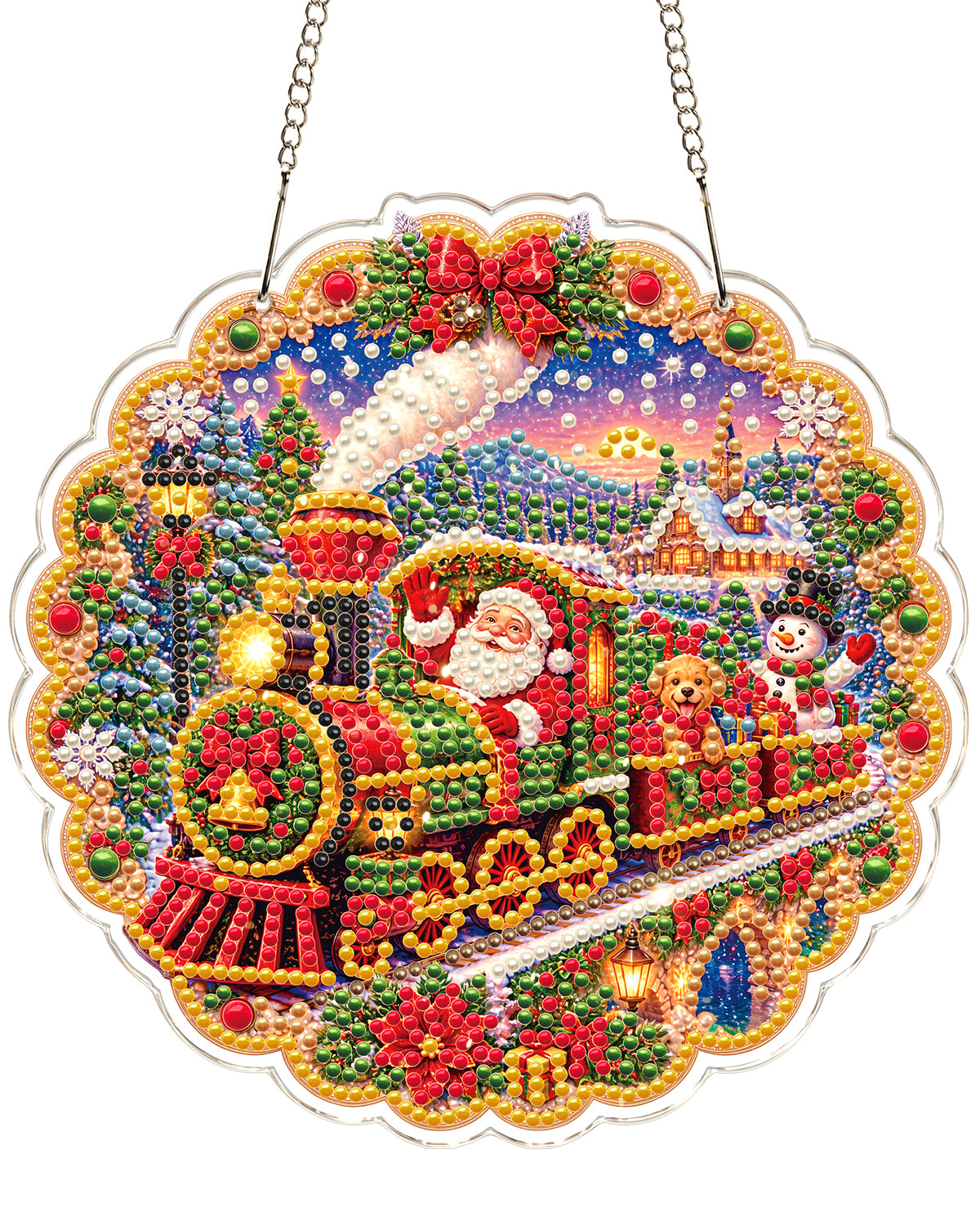 kaayee-suncatcher-puzzle-christmas-train-sonnenf-nger-20-cm image 1