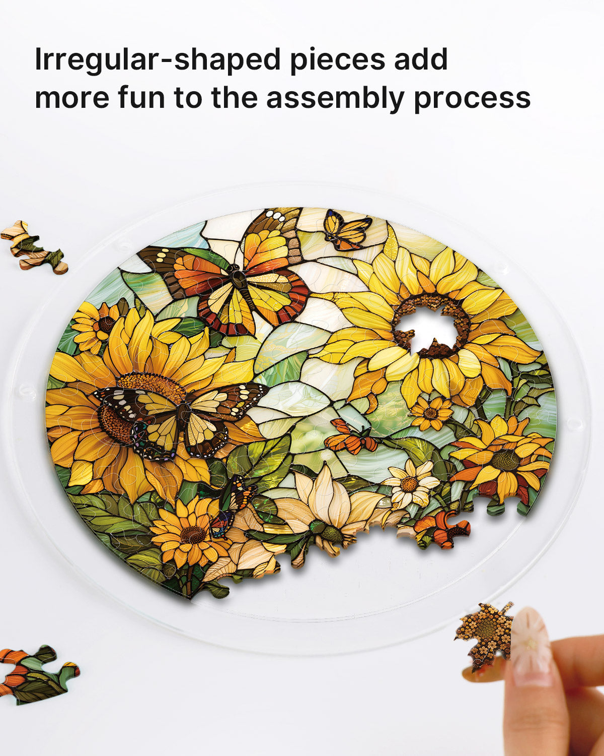 kaayee-suncatcher-puzzle-sunflower-whispers-fensterbild image 2
