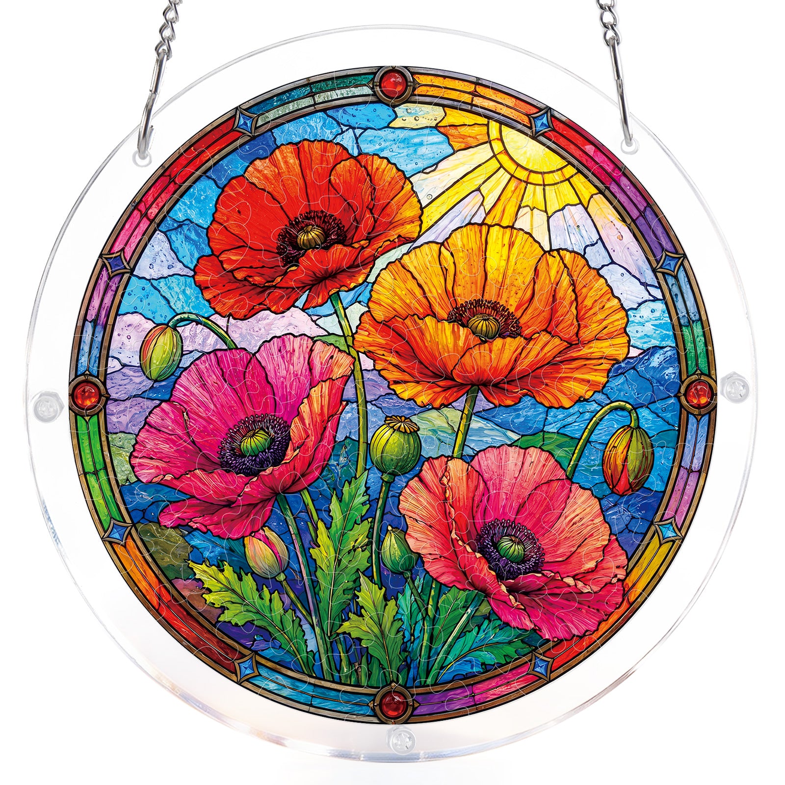 kaayee-suncatcher-puzzle-sunlit-floral-garden-acryl-fensterbild-m image 7