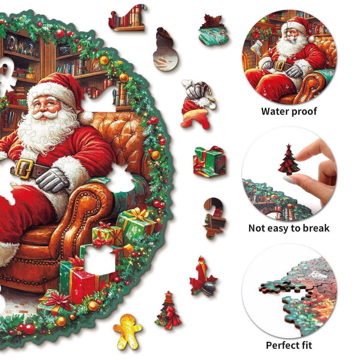 kaayee-santa-claus-holzpuzzle-medium-weihnachten-kamin image 2