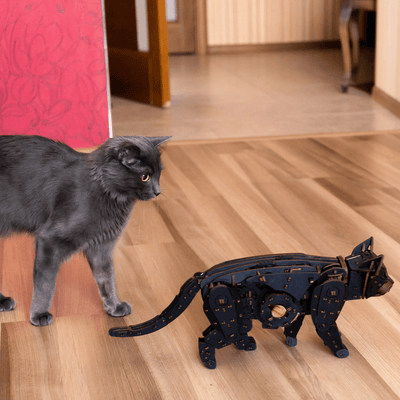 magicholz-mechanischer-bausatz-mechanische-katzen-natur-508-teile image 4
