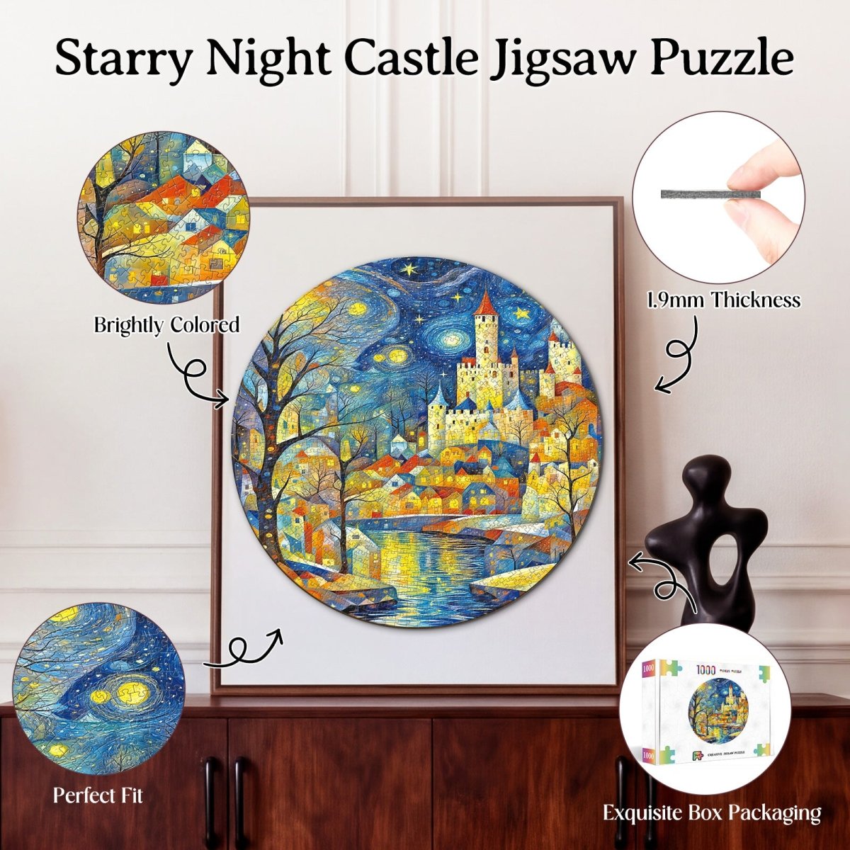 kaayee-starry-night-castle-puzzle-1000-teile-standard image 3