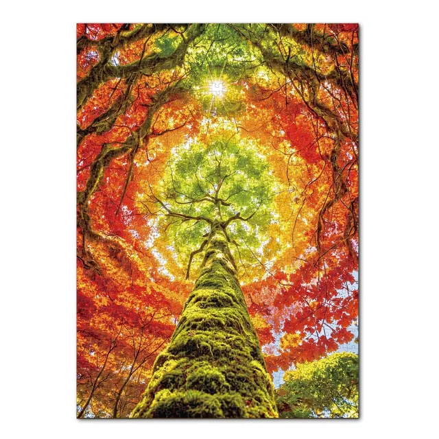 kaayee-cardboard-puzzle-geometric-tree-2-1000-teile-eco image 1