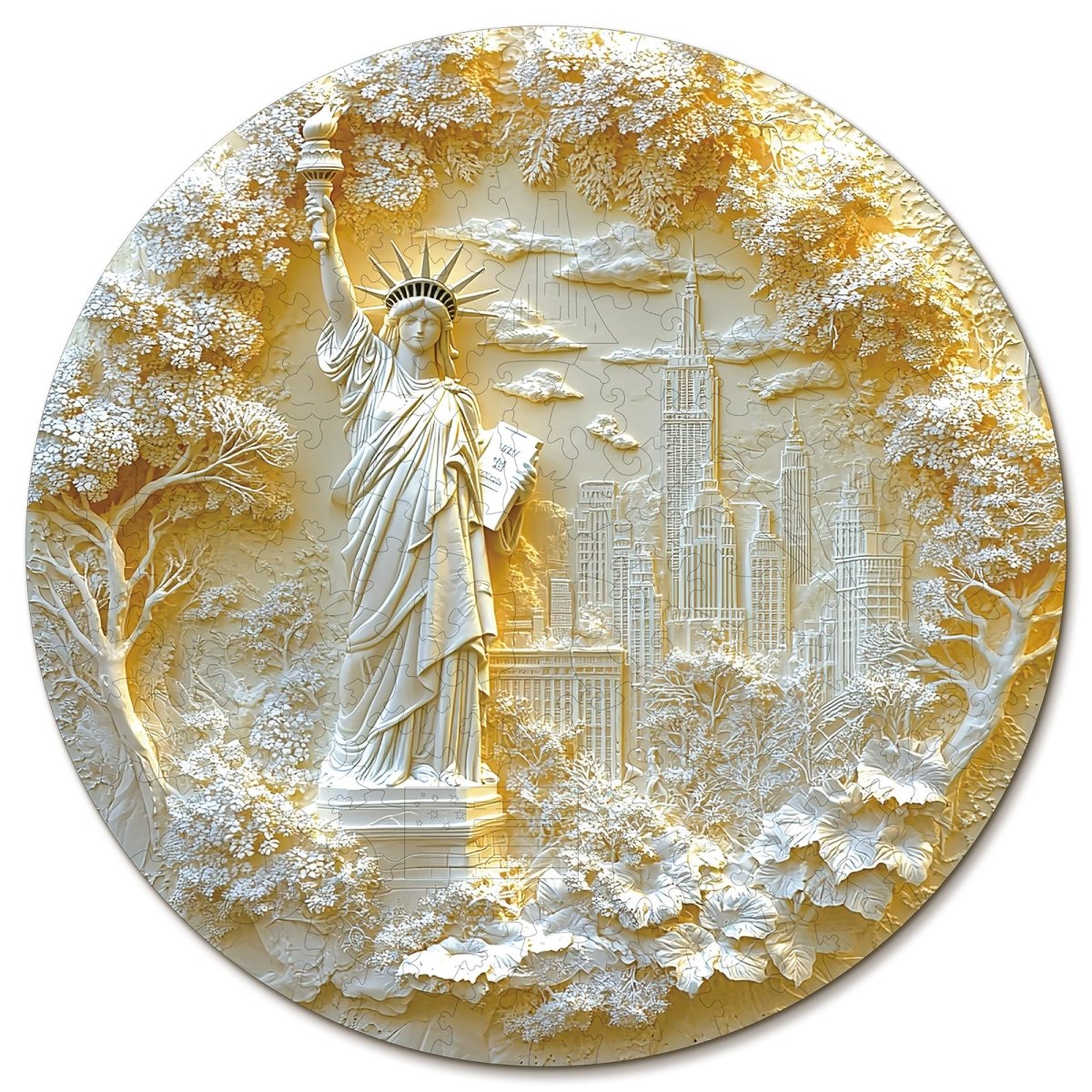 kaayee-wooden-puzzle-statue-of-liberty-holzpuzzle-medium image 1