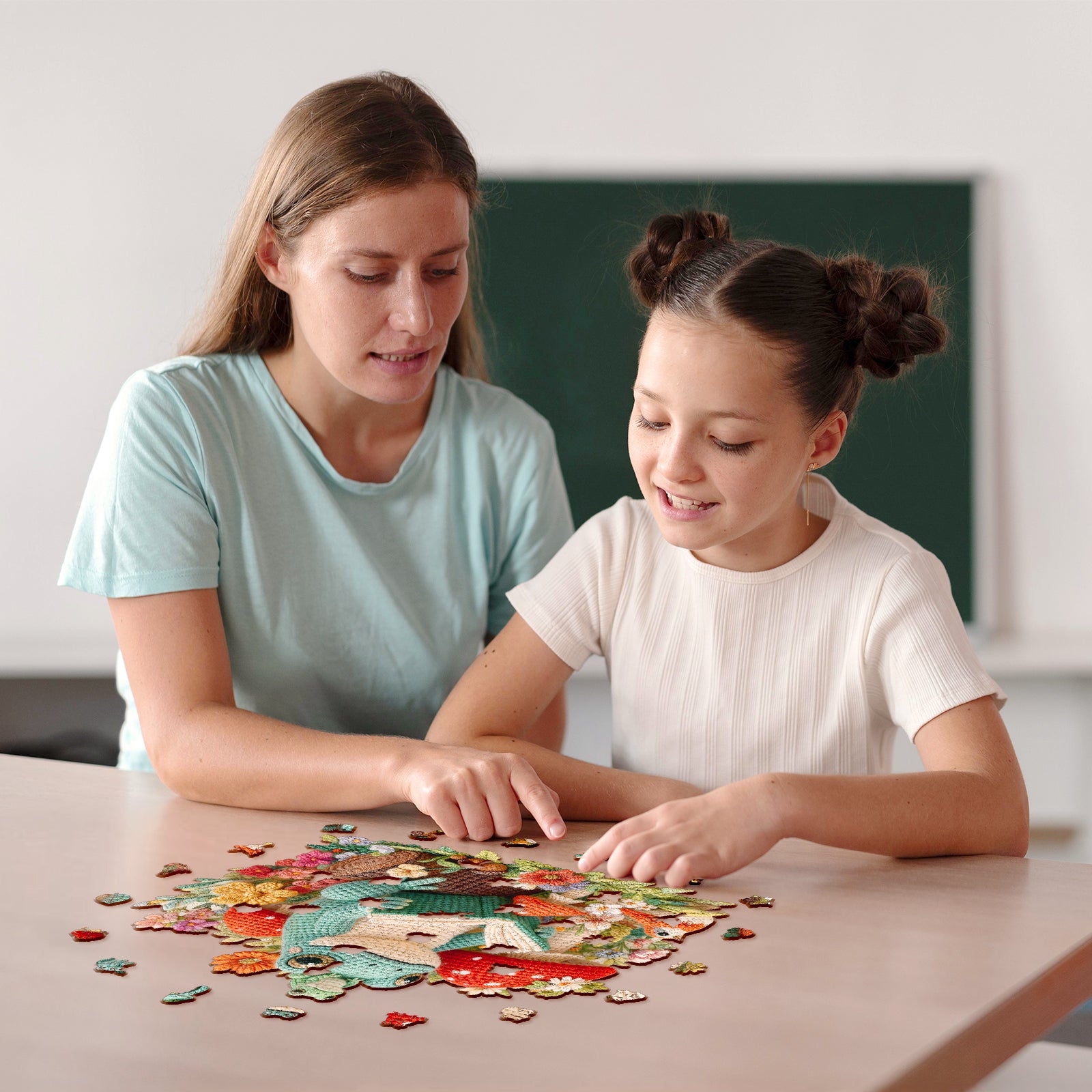 jigfoxy-reading-frog-holzpuzzle-m-194-teile-frosch image 2