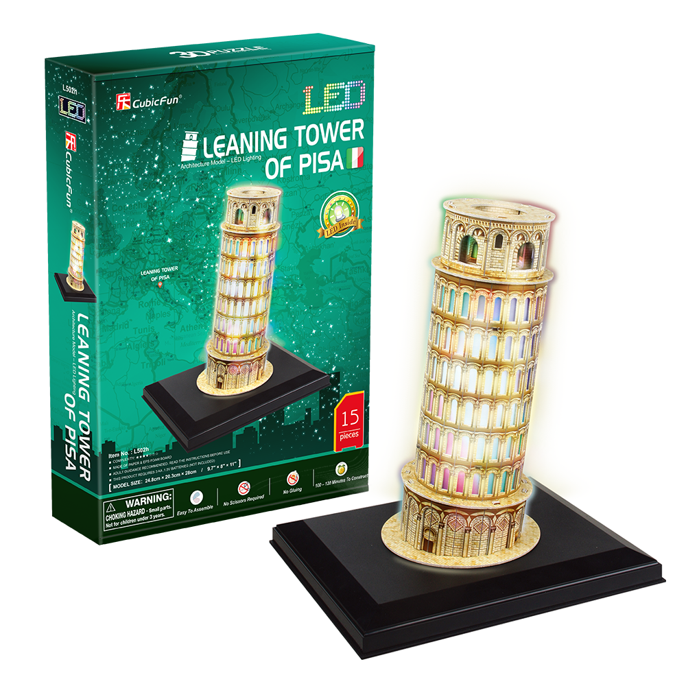 cubic-fun-led-l502h-schiefer-turm-von-pisa-3d-puzzle-mit-licht image 1