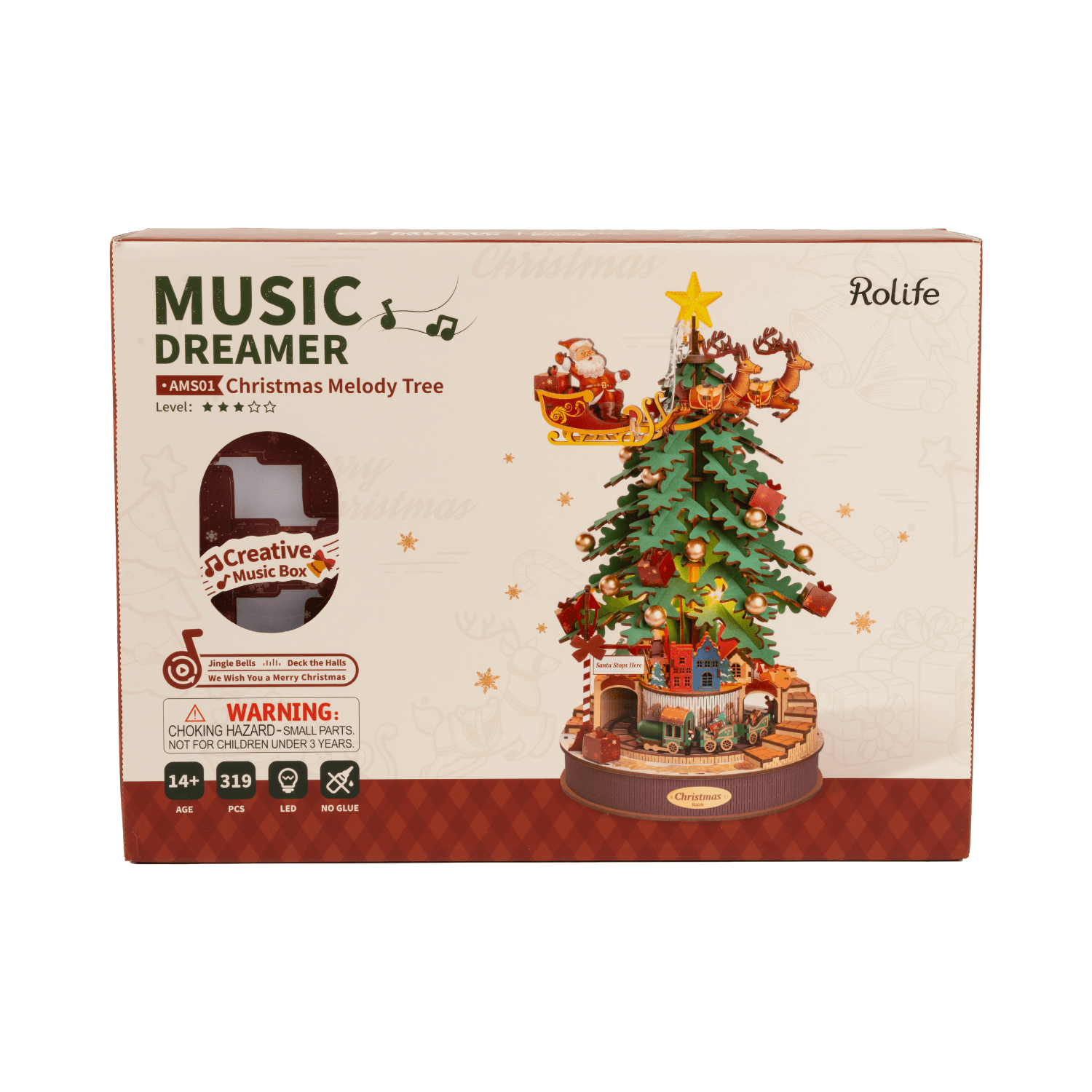 magicholz-mechanischer-bausatz-weihnachtsbaum-mit-melodie-musikbox image 4