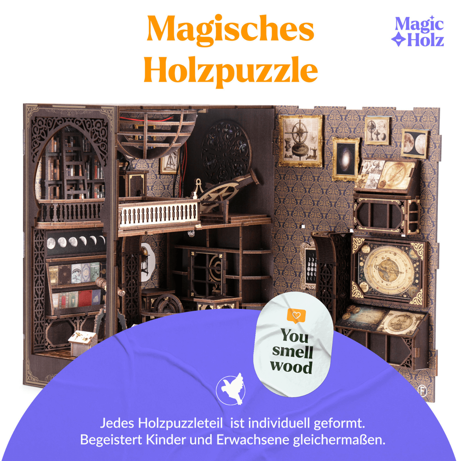 magicholz-book-nook-astronomie-museum-bastel-set-starter-kit image 5