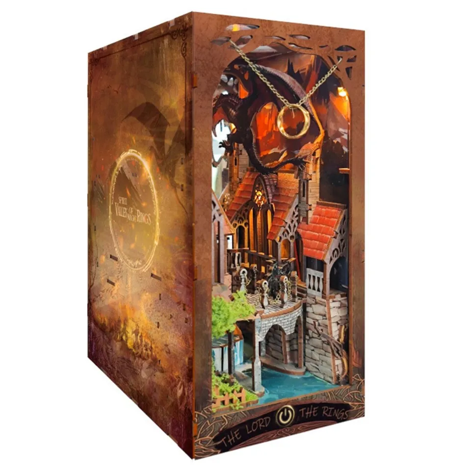 kaayee-book-nook-kit-herr-der-ringe-3d-puzzle-booknook image 1