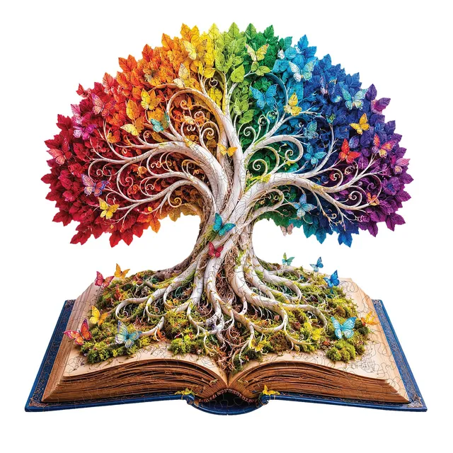 kaayee-rainbow-tree-holzpuzzle-medium-bunter-baum image 1